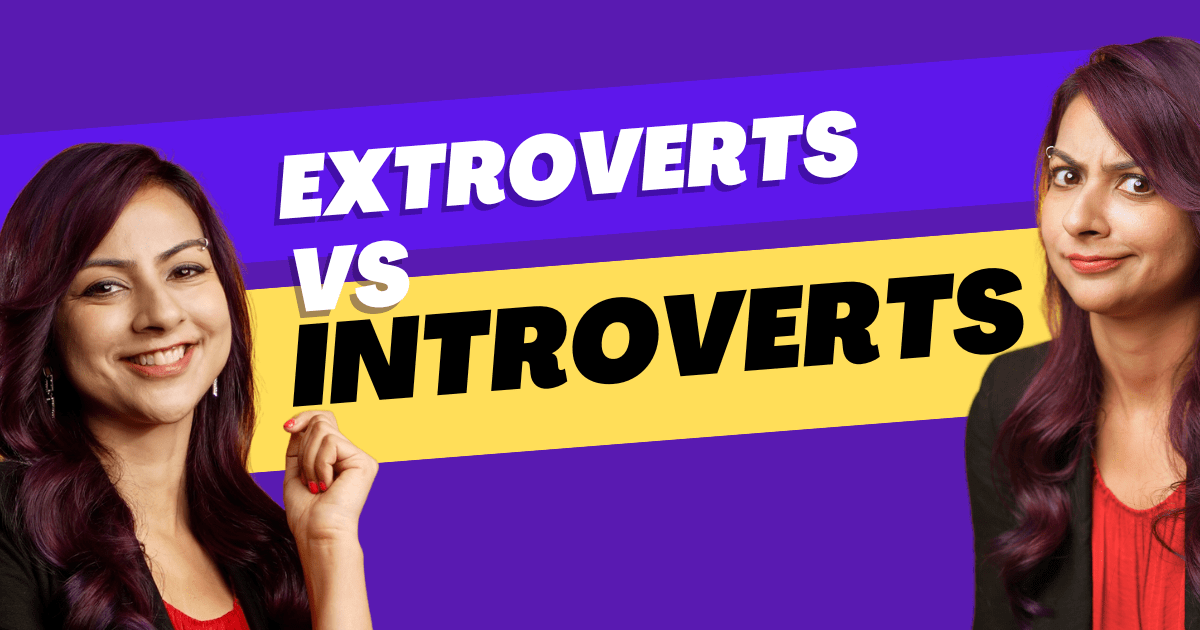 graphic for extroverts vs introverts