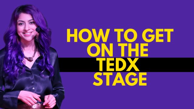 how to get on the tedx stage